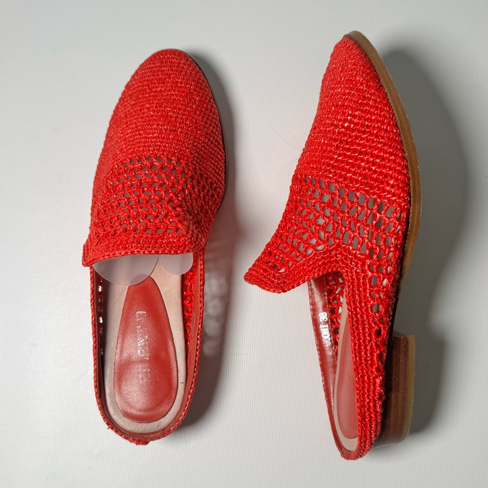 Silent D from Anthropologie Raffia Woven Mooni Mules - sz 38